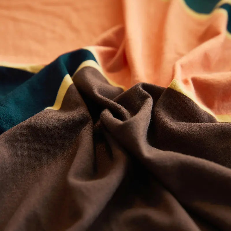 Luxton Home Elastic Stretchable Printed Fully Covered Sofa Slipcover, EMERALD CRYSTAL - Multicolor