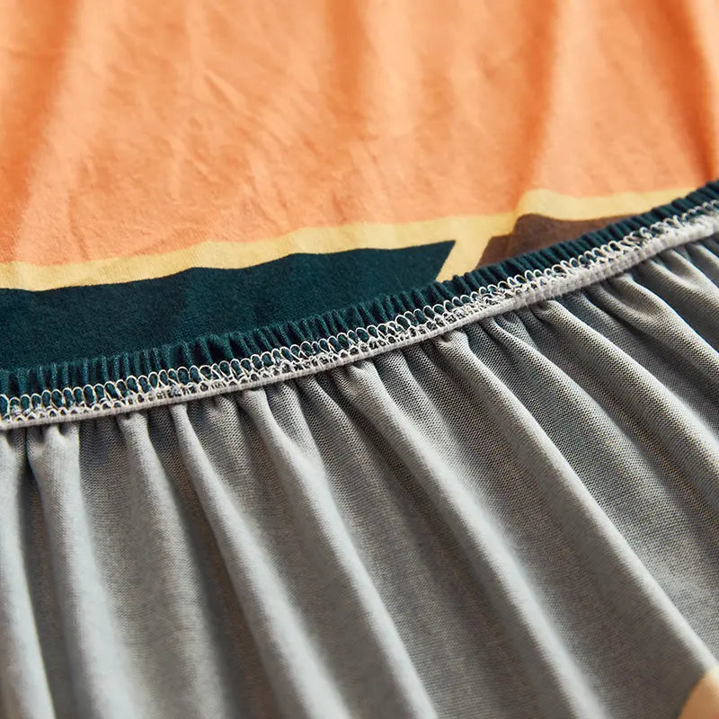 Luxton Home Elastic Stretchable Printed Fully Covered Sofa Slipcover, EMERALD CRYSTAL - Multicolor