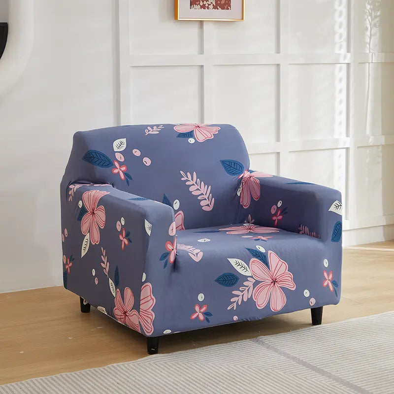Luxton Home Elastic Stretchable Printed Fully Covered Sofa Slipcover, Lilly