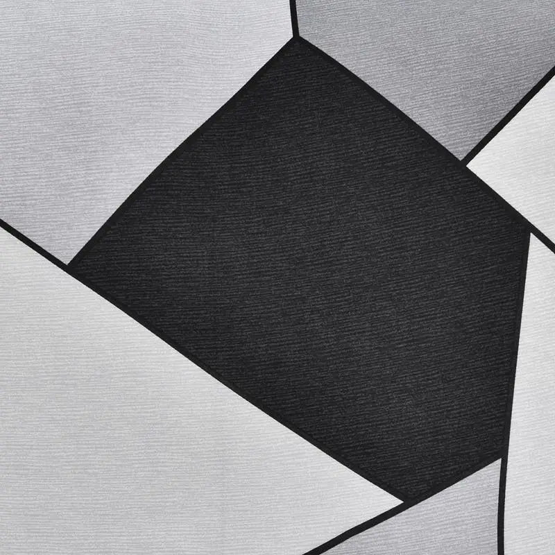 Luxton Home Elastic Stretchable Printed Fully Covered Sofa Slipcover, PLATEAU - White and Black