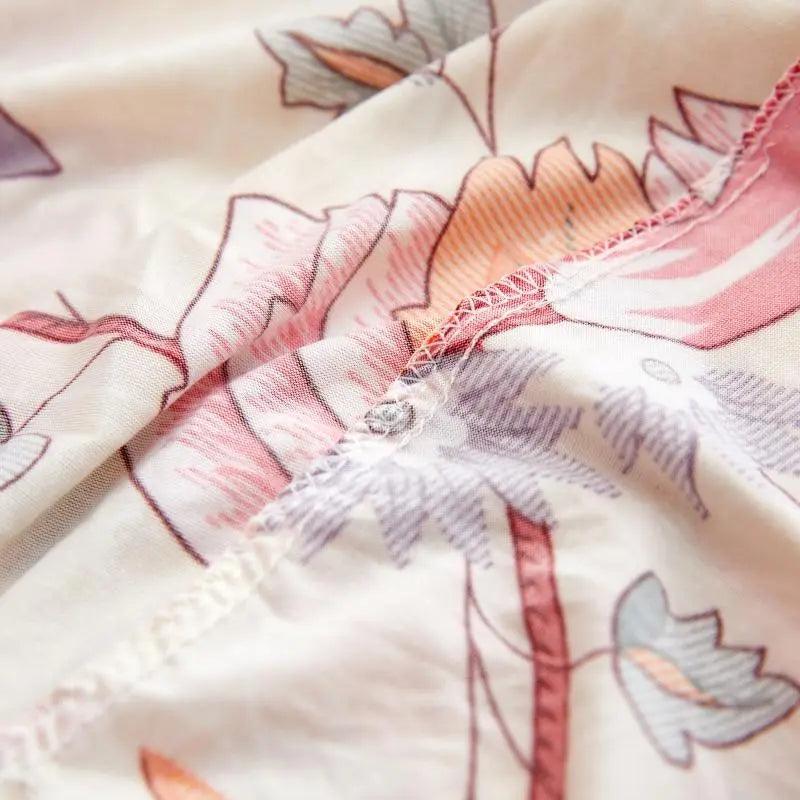 Luxton Home Elastic Stretchable Printed Fully Covered Sofa Slipcover, BLOOM - Flower Printed