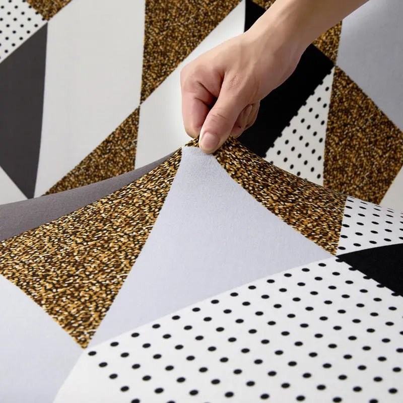 Luxton Home Elastic Stretchable Printed Fully Covered Sofa Slipcover, BOWTIE - White and Black