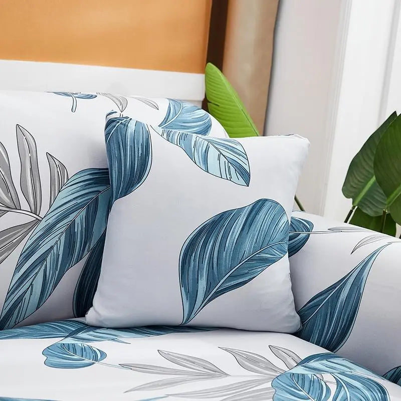 Luxton Home Elastic Stretchable Printed Fully Covered Sofa Slipcover, TROPICAL