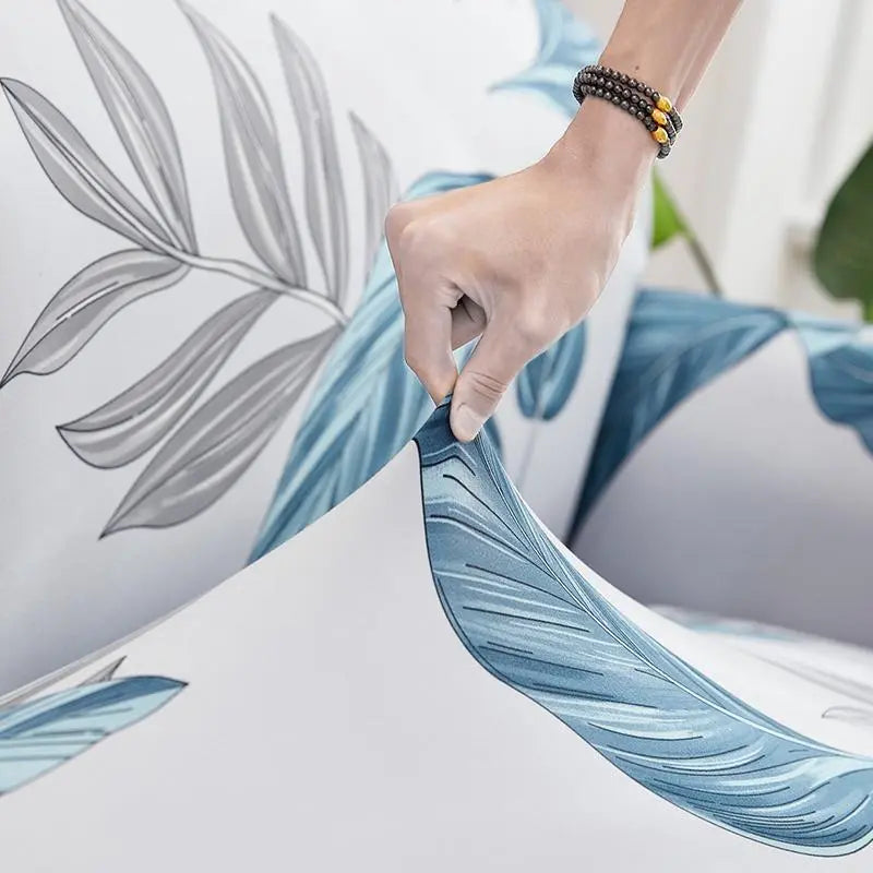 Luxton Home Elastic Stretchable Printed Fully Covered Sofa Slipcover, TROPICAL