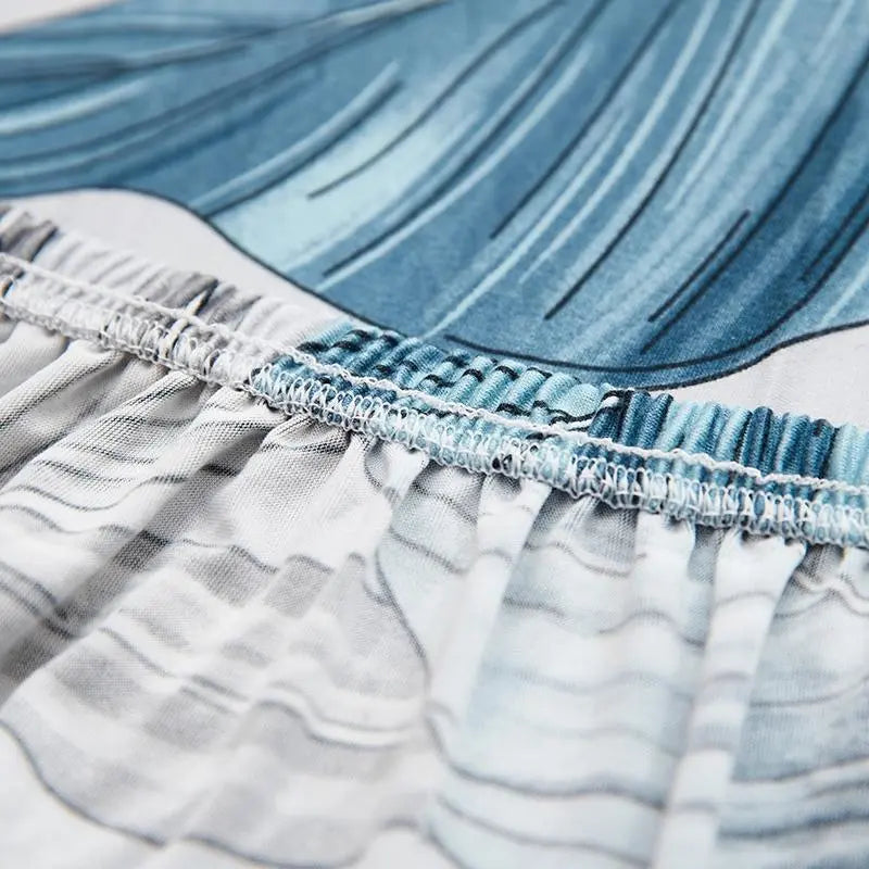 Luxton Home Elastic Stretchable Printed Fully Covered Sofa Slipcover, TROPICAL