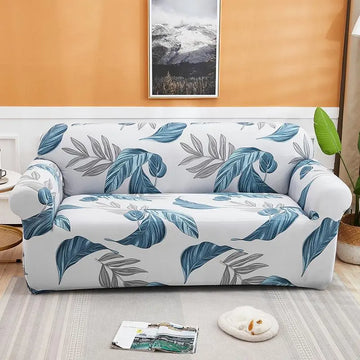 Luxton Home Elastic Stretchable Printed Fully Covered Sofa Slipcover, TROPICAL