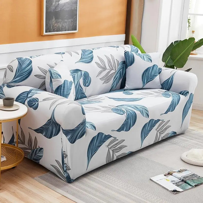 Luxton Home Elastic Stretchable Printed Fully Covered Sofa Slipcover, TROPICAL