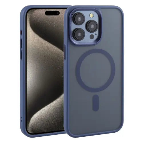 Premium Quality Anti-Shock Puffer iPhone 13/14/15 Protective Covers/Blue.