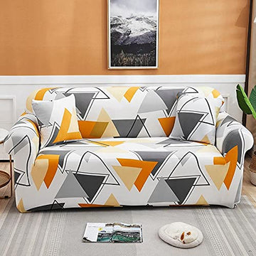 Luxton Home Elastic Stretchable Printed Fully Covered Sofa Slipcover, DELTA