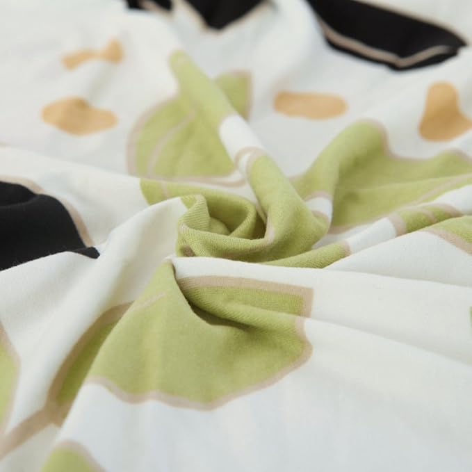 Luxton Home Elastic Stretchable Printed Fully Covered Sofa Slipcover, FOLIAGE