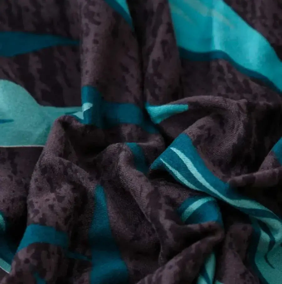 Luxton Home Elastic Stretchable Printed Fully Covered Sofa Slipcover, HIBISCUS