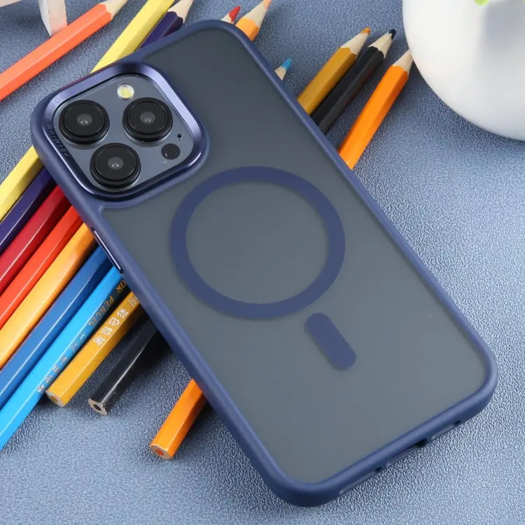 Premium Quality Anti-Shock Puffer iPhone 13/14/15 Protective Covers/Blue.