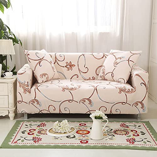 Luxton Home Elastic Stretchable Printed Fully Covered Sofa Slipcover, MOTIF