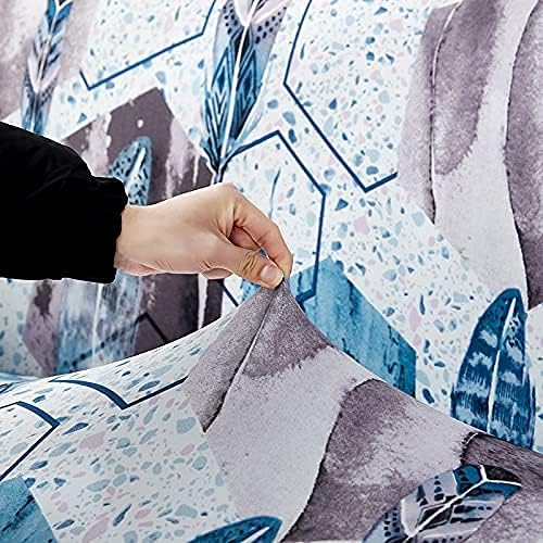 Luxton Home Elastic Stretchable Printed Fully Covered Sofa Slipcover, MYSTIQUE