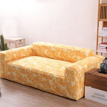 Luxton Home Elastic Stretchable Printed Fully Covered Sofa Slipcover, SHRUBS