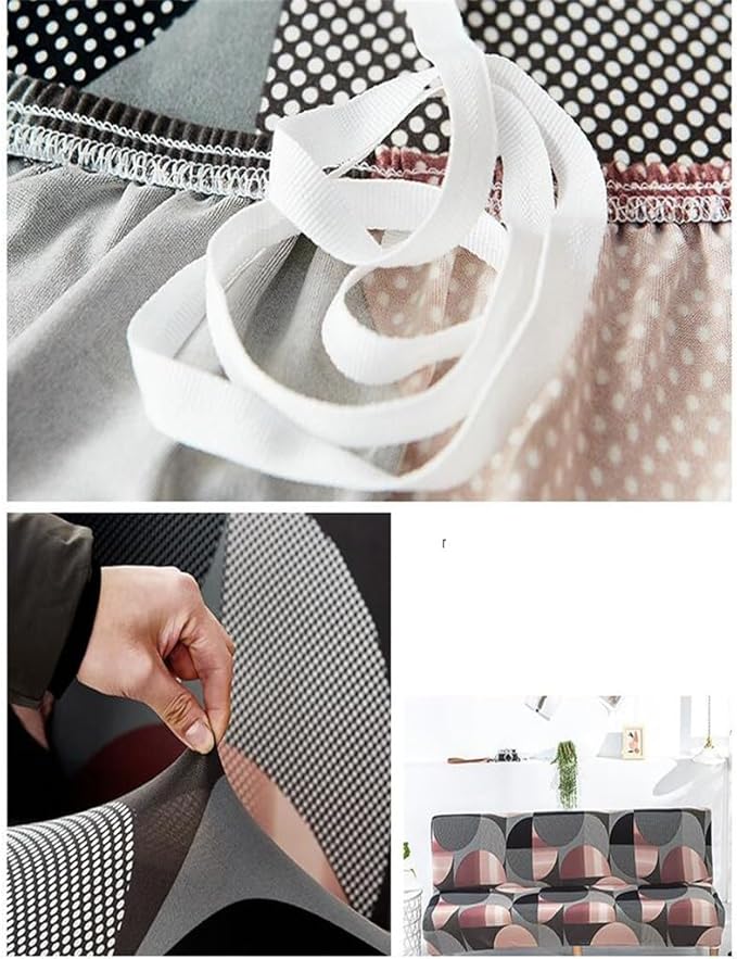 Luxton Home Elastic Stretchable Printed Fully Covered Sofa Slipcover, SURREAL