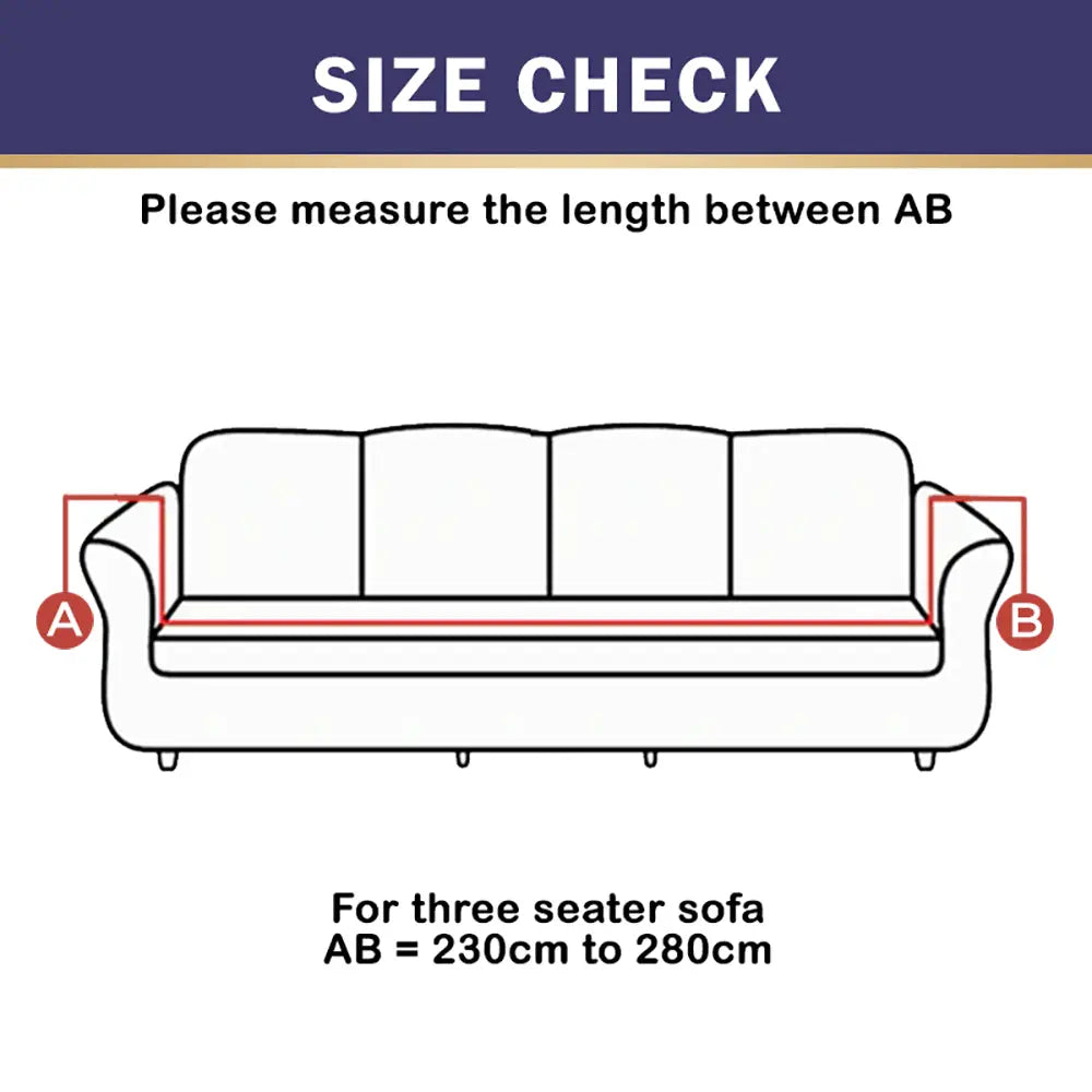 Luxton Home Elastic Stretchable Printed Fully Covered Sofa Slipcover, ONYX - White and Black