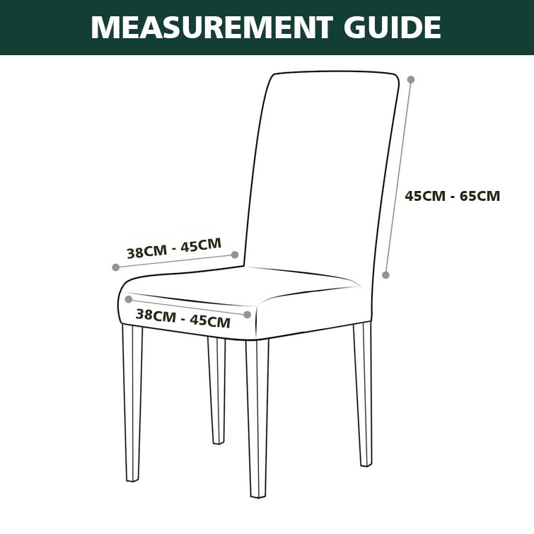 Luxton Home Chair Covers for Dining Room Chairs, Removable Washable Dining Chair Covers, Dining Chair Slipcovers Seat Protector