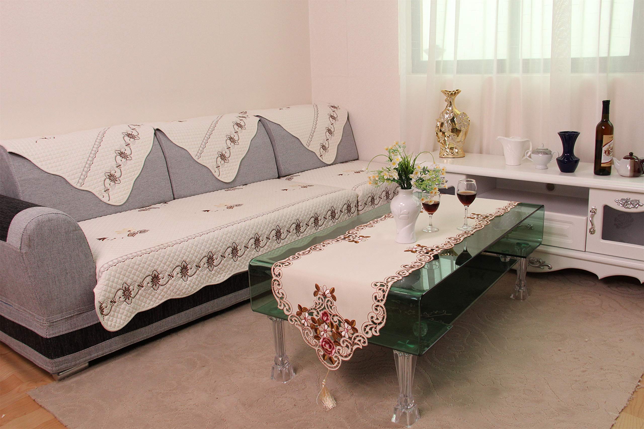 Luxtondecor Embroidered Table Runners