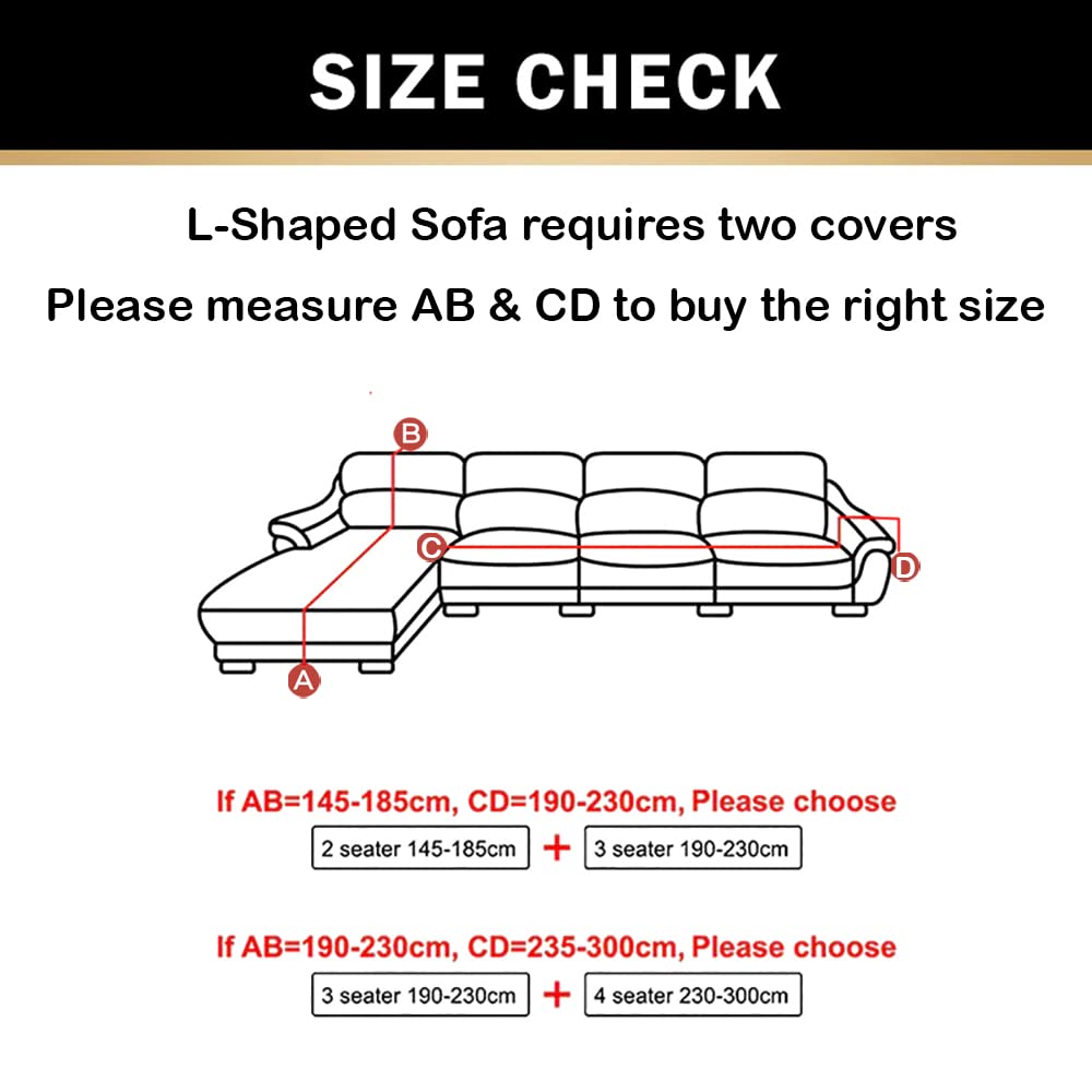 LUXTON HOME Universal Elastic Sofa Cover Stretchable Slipcover for Any Type of Sofa or Couch | Spandex Jacquard Fabric | Easy Installation & Washable | Living Room,Office (Dark Purple, Two Seater)