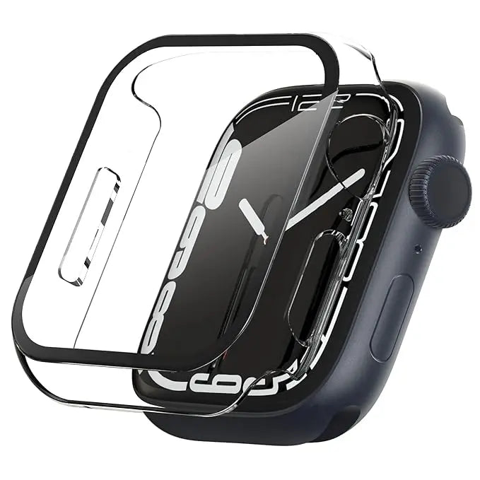 Bling Case for Apple Watch Full Protective Cover, Spray paint Rose Gold 44mm (4/5/6 generation) [Watch NOT Included]